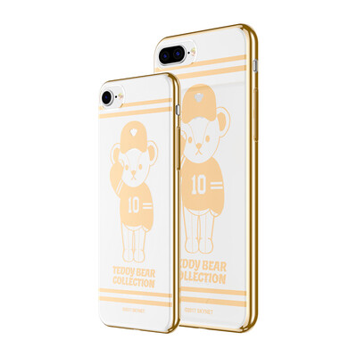 

Teddy Collection Apple 8/7 Mobile Shell iPhone8 / 7 Cartoon Cover Plating Прозрачный силиконовый мягкий корпус Teddy Baseball Player