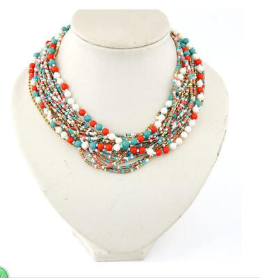 

Bohemian Ethnic Necklace Women Beaded Necklace