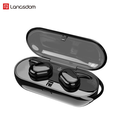 

Langston 9100 Wireless Bluetooth Headset TWS Touch Binaural Stereo Touch Tuning Band Mini Mini Invisible Sports In-Ear Headphones Black