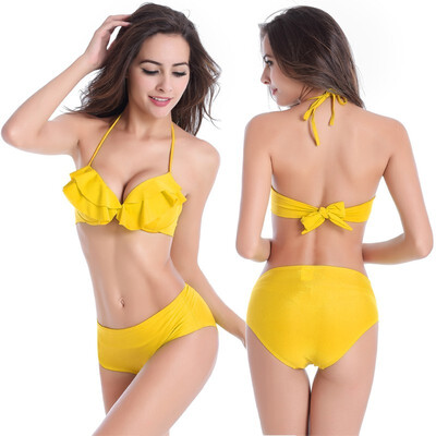 

Womens Bikini with Flounces on Top