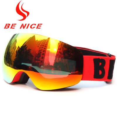 

Be Nice Brand Outdoor для детей с лыжными очками со съемным двойным слоем с противоскользящим двойным объективом Лыжи для лыж и сноубордов Snow-4700