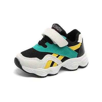 

Children Winter New Boy&Girl Shoes Fashion Sports Round Toe Velcro Color-matching Shoes