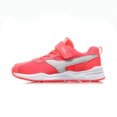 

Li Ning childrens shoes for men&women childrens breathable non-slip soft midsole Velcro running shoes YKFN042-4 fluorescent orange red fire dragon red 34