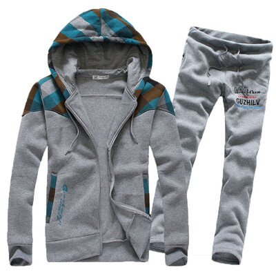 

Zogaa New Autumn Mens Suit Lattice Couple