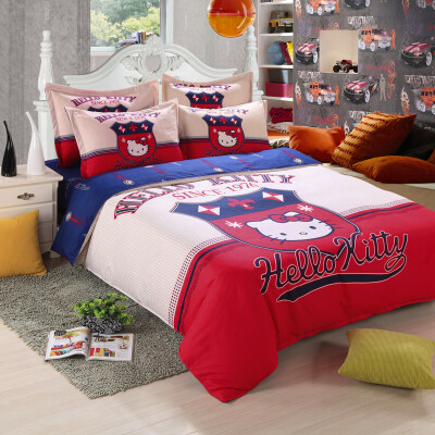 

Cute Cartoon 4PCS Bedding Set for Adult Children Bed Linen with Duvet Cover/Bed Sheet/Pillowcases Twin/Full/Queen Size