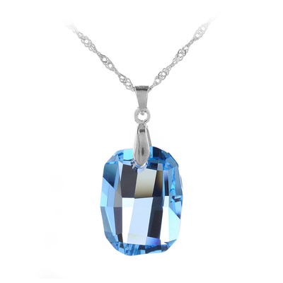 

Aiyaya America and Europen Style High Quality Crystal 10kt Gold Plated Pendant Necklaces Chain