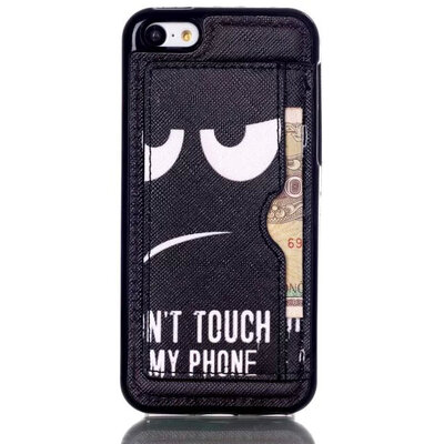 

MITI 2015 New arrive Apple iPhone 5C case Painted cartoon character Unique Plug-in Card Stand Cell Phone Case Cover