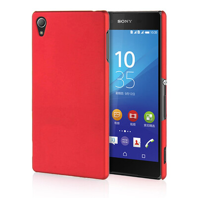 

MOONCASE Hard Rubberized Rubber Coating Devise Back ЧЕХОЛ ДЛЯ Sony Xperia Z4 Red