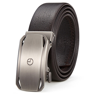 

Goldlion Mens Belt Gift Box Fashion Automatic Buckle Mens Belt Mens Casual Pants MPC81014-1124 Brown 110-120cm