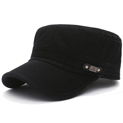 

Guttavalli Fashion Solid Military Cap Women Men Cotton Sunscreen Hats Cotton Soft Sunhats Popular Baseball CAPS