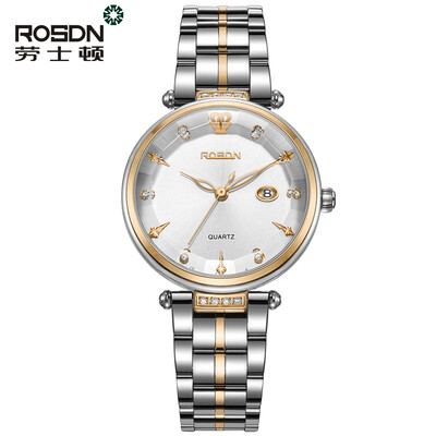 

ROSDN Роскошные женские часы Платье Relogio Feminino Часы наручные часы Женщины Montre Femme Кварцевые женские часы для Lovers Gir