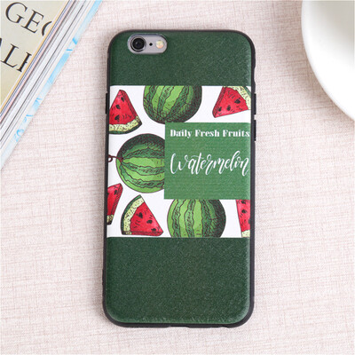 

Милый мультфильм фруктов арбуз клубника мягкий тонкий Чехол для Apple iphone 5 5s se x силиконовый телефона чехол для IPhone 6 7 8