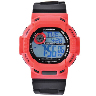 

Многофункциональные детские мужские часы PASNEW PSE-319 (черно-золотые)