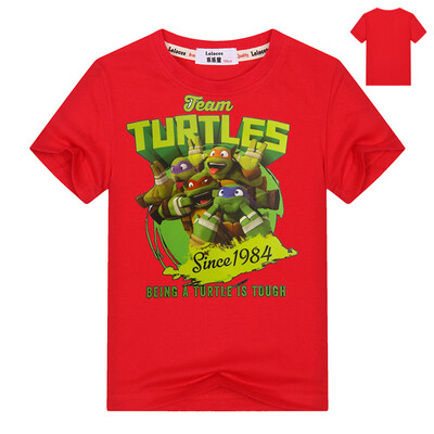 

Ninja Turtles Boys T-Shirts Tee 2018 Summer Short Sleeve Funny t Shirts Kids Cartoon Print Tops Девушки Аниме TShirts 3-13y