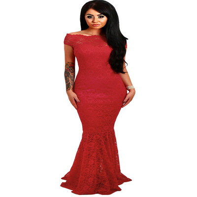 

Bardot Lace Fishtail Maxi Dress
