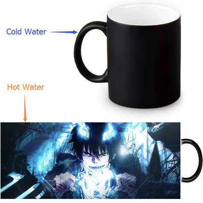 

Ao no Exorcist 350ml/12oz Heat Reveal Mug Color Change Coffee Cup Sensitive Morphing Mugs Magic Mug Milk Tea Cups