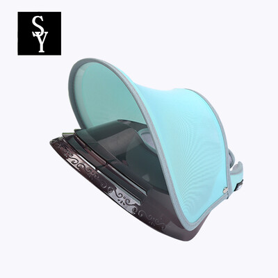 

Sheye ZYM0030qianlan sunshade hat female summer sunscreen beach hat folding outdoor cycling sun hat double lens cap light blue
