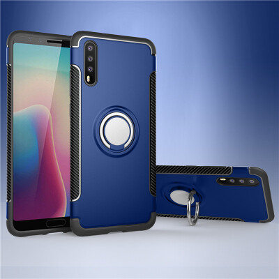 

Huawei P20P20 ProP20 Lite Armor Car Magnetic Suction Ring Bracket Silicon TPU Hard PC Phone Case