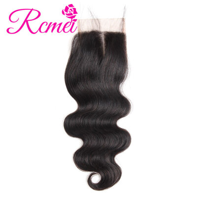 

Rcmei High Quality 8A Bundles & Closure Peruvian Body Wave Bundles With Closure 4 Bundles Straigth Weave With Closrue Virgin Human