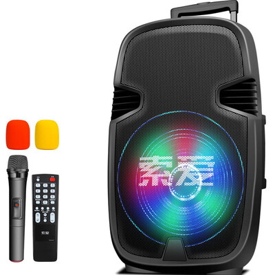 

Soaiy SAaiy SA-X7 8 inch square dance audio mobile stage outdoor Bluetooth lever speaker portable microphone double microphone