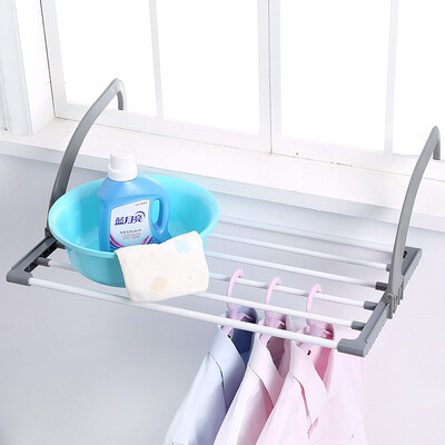 

YouJiaLiangPin multi-function balcony folding rack drying rack radiator security net hanging drying rack window towel rack socks drying shoe rack