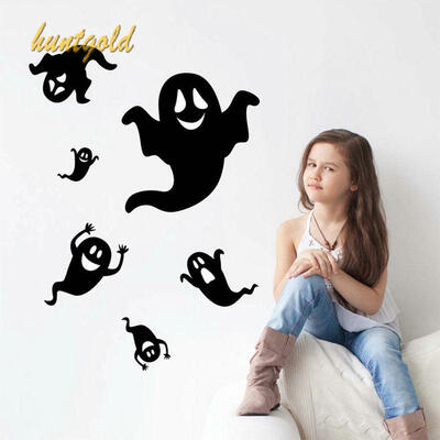 

Popular Halloween Cartoon Ghost Wallpaper Interesting Room Decal Wall Sticker