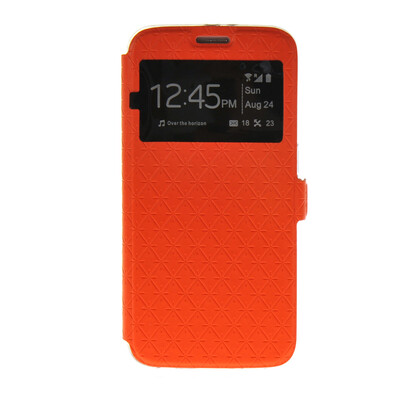 

MOONCASE New Fashion Leather Side Flip Wallet Card Stand Pouch ЧЕХОЛ ДЛЯ Samsung Galaxy S6 Orange