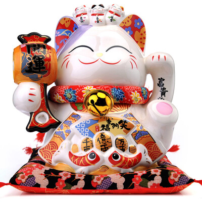 

Камень семинар Lucky Cat украшения большой копилку идеи подарков подарок SC9002