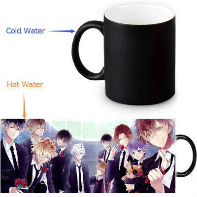 

DIABOLIK LOVERS 350ml/12oz Heat Reveal Mug Color Change Coffee Cup Sensitive Morphing Mugs Magic Mug Milk Tea Cups