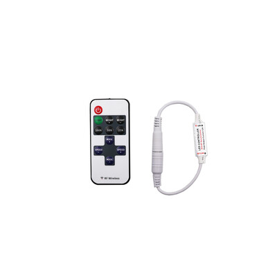 

LED Strip Controller DC12-24V DC Wire Connector 11key RF Wireless Controller For Single Color LED Strip