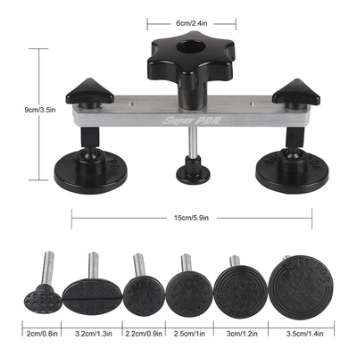 

PDR Tools Dent Pulling Bridge Tool For Repair Car 6pcs Suction Cups Tool Kit For Car Dent Repair Auto Puller Bridge Hand Tools