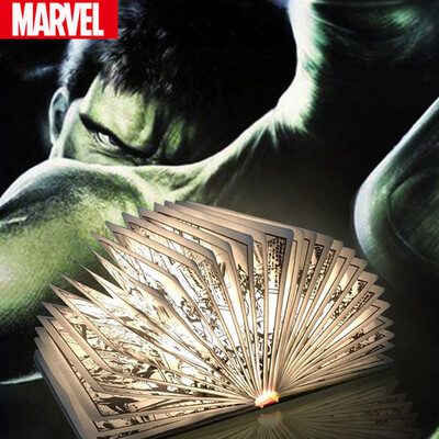 

MARVEL Captain America Creative Book Lamp USB Charging DuPont Paper Retro Style Creative Gift Home Ambient Light
