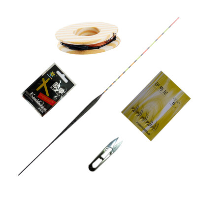 

Hermit YinShi Taiwan fishing rod line group 6.3 meters line group + drift + hook combination set floating drift line group accessories set