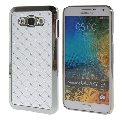 

MOONCASE Galsxy E5 Футляр Роскошные Chrome горный хрусталь Bling Звезда задняя крышка чехол для Samsung Galsxy E5 Белый