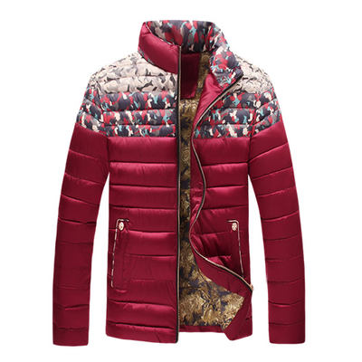 

Winter New Slim Down Padded Cotton Collar Coat Mens Large Size M-5XL Short Paragraph Winter Jacket