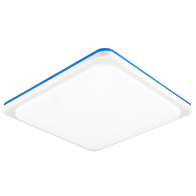 

Foshan Lighting (FSL) Светодиодный потолочный светильник Квадратный современный простой свет в гостиной Трехцветный Dimming 35W Yaxin Blue