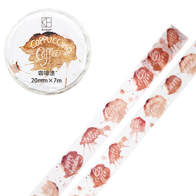 

Kinbor handbook wide version&paper tape 40mm7m retro hand book sticker color tape coffee newspaper DTB64245