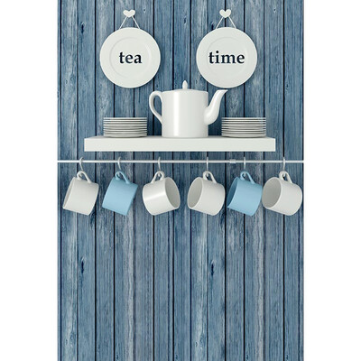 

Pleasant Tea Time Photo Background 57FT Vinyl Fabric Cloth Digital Printing Backdrop Curtain -3093