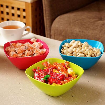 

Ou Runzhe PP candy color square debris fruit storage plate No. 3