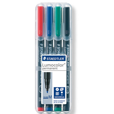 

Staedtler 313WP4 Oil Marker Pen (4 color suit)
