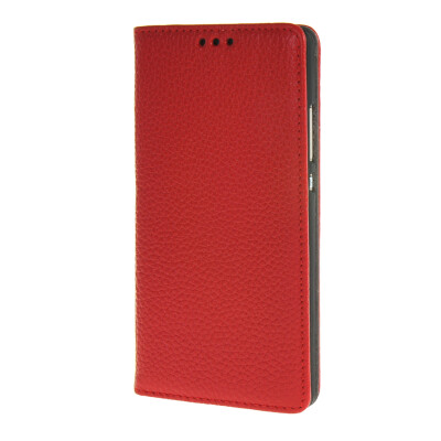 

MOONCASE Huawei Ascend P8 Case Leather Wallet Classical Flip Book Card Slot Bracket Back Case Cover Red