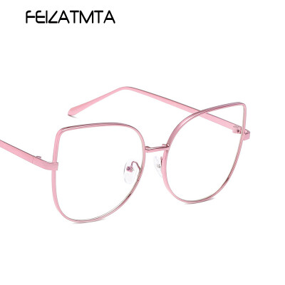 

FEIZATMTA 2018 Женские модные очки для очков Cat Eye Близорукость Оптические очки Ultra Light Goggles Reading Clear Eyewear oculos