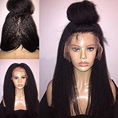 

Clymene Hair Glueless Italian Yaki 360 Full Lace Wigs Pre Plucked Bleached Knots Peruvian Virgin Hair Wigs For African Americans