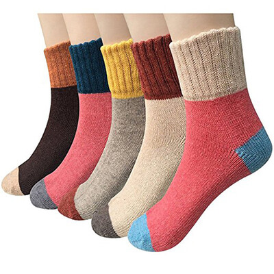 

Alssdbly womens cotton breathable socks 5 pairs free size