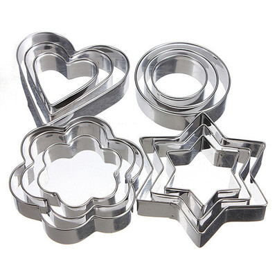 

Торт из нержавеющей стали, украшающий Fondant Cutters set Печенье Печенье для выпечки хлеба и печенья для кухонной утвари