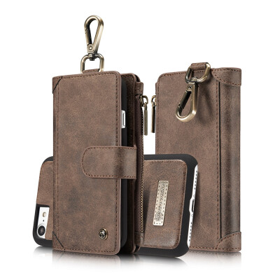 

Iphone 66S6 Plus6S Plus Luxury Leather Commerce Multi-function Detachable Waist hanging type Wallet Phone case