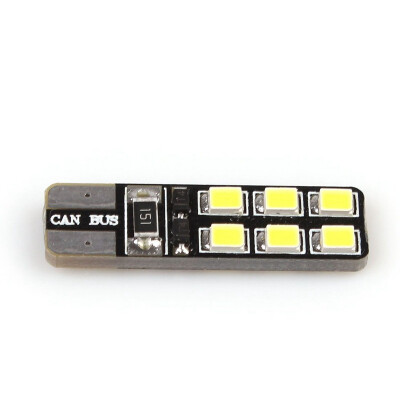 

T10 12SMD 2835 Chip 2.4W Car LED Bulbs Auto Interior Lighting White Canbus Lamp