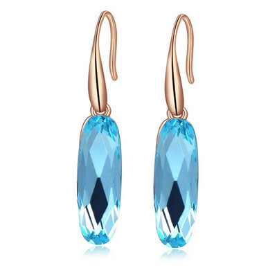

Yoursfs® 18K Gold Plated Hook Blue Crystal Earring Women Fashion Ear Drop Jewelry