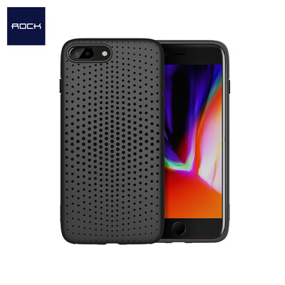 

Rock (ROCK) Apple 8 Plus / 7 Plus Мобильная оболочка iPhone8 Plus / 7 Plus Обложка Light Breathable Silicone Soft Shell Shell Series Black