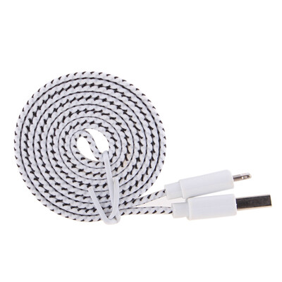 

3/6/10Ft Durable Braided Flat 8Pin Double-sided USB Data Sync Charger Cable Cord for iPhone 5 5S 6 6S Plus iPad 4 5 Air iOS9